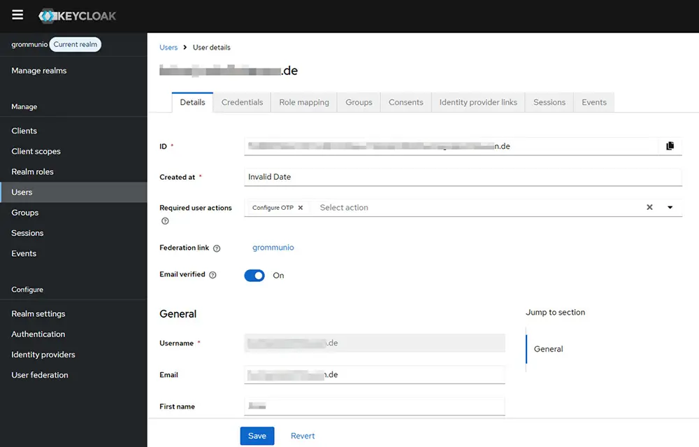 grommunio KeyCloak - 2FA module for webmail